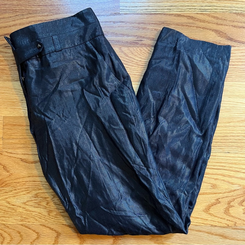 Leifsdottir Shiny Slim Leg Trouser Pants size 6